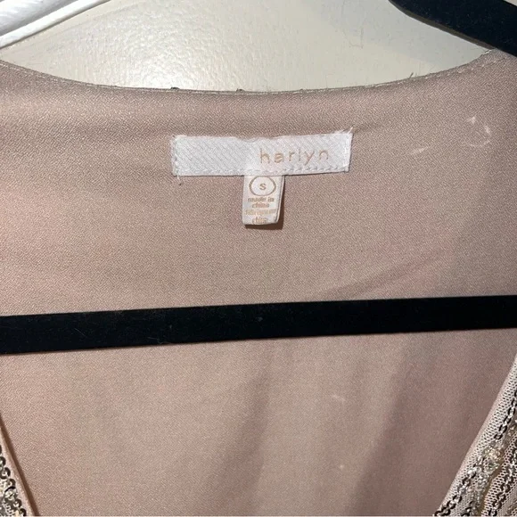 NwT Harlyn Silver Sequin Fringe Dress (Missing Belt) - Picture 4 of 13